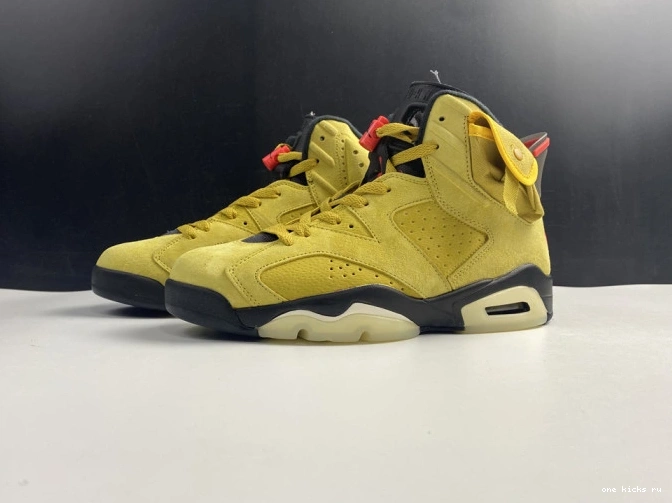Onekick AIR X TRAVIS SCOTT YELLOW JORDAN CN1084-300 6 0612
